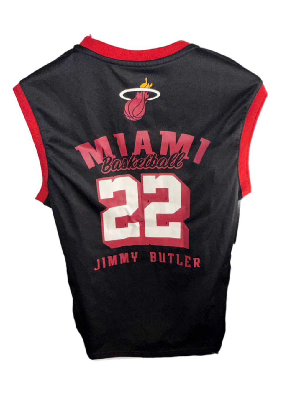 Miami Heat Jimmy Butler #22 Black Jersey Size M NBA Sleeveless Heat Logo